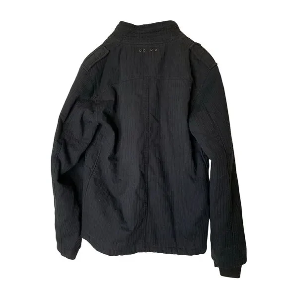 Diesel utility jacket 100% cotton black men's size large